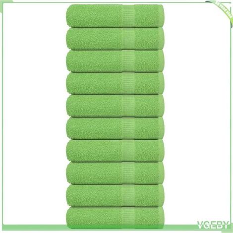 Serviette de bain - Modèle 137030 - 10 pièces - vert pomme - 100 x 150 cm (1/5)