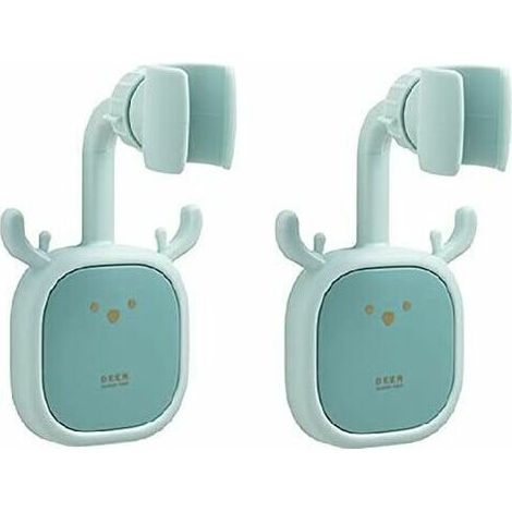 Supporto doccia regolabile per bagno e WC, supporto doccia fisso, accessori per irrigazione, staffa doccia a parete avvitabile, verde, 2 pezzi (1/5)