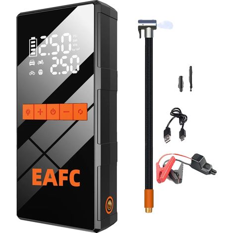 Démarreur, Compresseur d'air, Batterie externe portable, Pas de boîte EVA1, Alimenté par batterie-b (1/2)