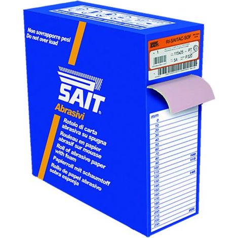 Carta Abrasiva Ri-Saitac-Sof 3S - 115 mm x 25 metri - Grana 150
