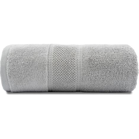 Asciugamano Mario 50x90 grigio chiaro 480g 100% cotone (1/2)