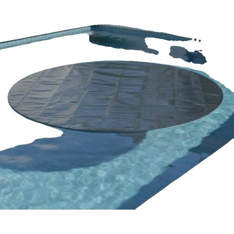Telo di copertura solare per piscina, in materiale PE, diametro 210 cm, riduce l'evaporazione, adatto a piscine di varie dimensioni, facile da installare. (1/5)