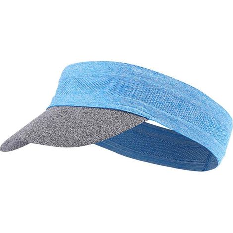 Visière souple femme, chapeau de soleil anti-ultraviolet (taille libre, bleu ciel)