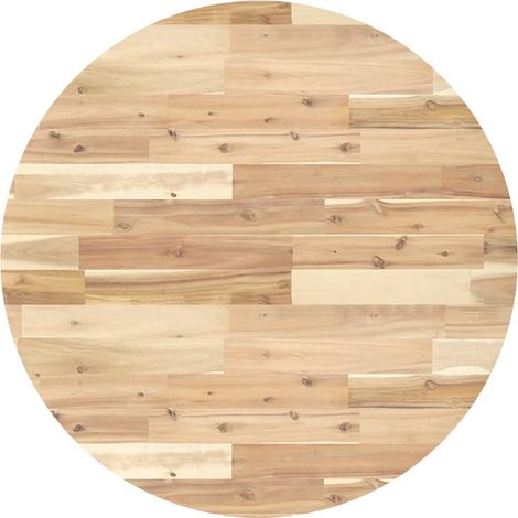 Tablero de mesa redondo madera maciza de acacia Ø80x2 cm vidaXL