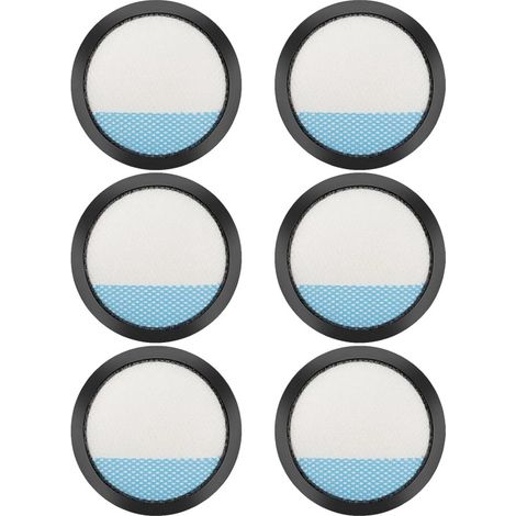 Packung mit 6 waschbaren Filtern für Ryobi Akku-Staubsauger PCL720, PBLSV716, PBLSV717