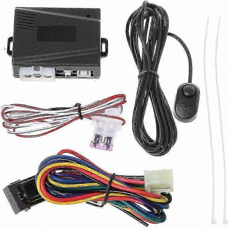 Sistema universal de control de luces automáticas para vehículos de 12 V con tecnología de sensor automático.