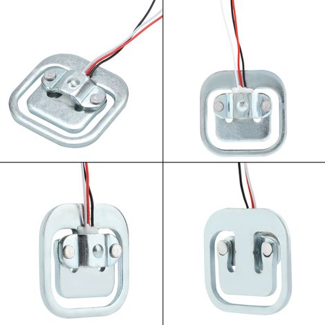 4 Stück 50 kg/110 lb Halbbrücken-Wägesensor 3-adrige Wägezelle elektrischer Widerstands-Dehnungsmessstreifen (1/5)