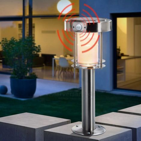 esotec Solar PIR-Lampe sur socle Ancona Pro H=42cm DUO COLOR 2 modes de fonctionnement 102536 (1/7)