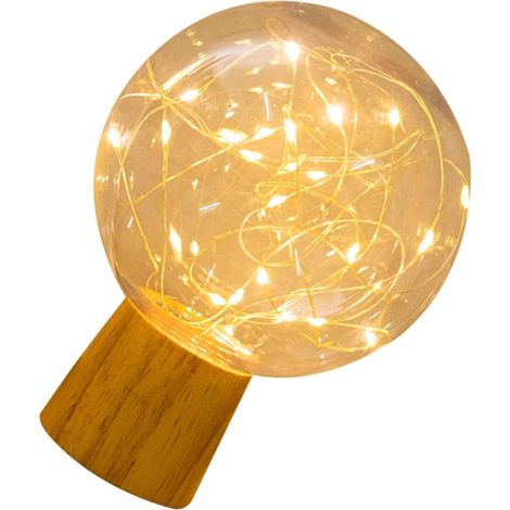 Lampe de Nuit LED de Boule Étoilée, Veilleuse USB Décorative pour Chambre et Bureau, Lumière Douce sans Éblouissement, Veilleuse Créative pour Ambiance Intérieure et Extérieure (1/5)