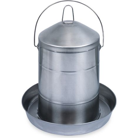 Abreuvoir Volailles Double Paroi En Acier Inoxydable 12l - Gaun