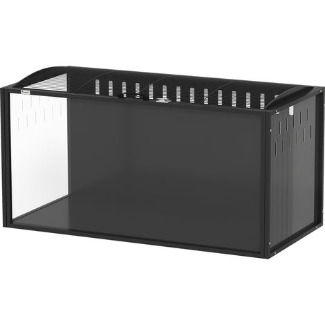Cage à Hamster Géante Habitat pour Rongeur en Acier et Acrylique Transparent Vue Panoramique (1/5)