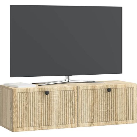Maison Exclusive - Wandmontierter TV-Schrank Sonoma-Eiche 98 x 31