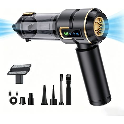 Aspirateur à main sans fil, aspirateur de voiture, sans fil, 27 000 Pa, mini aspirateur, rechargeable, portable, léger, puissant asp (1/5)
