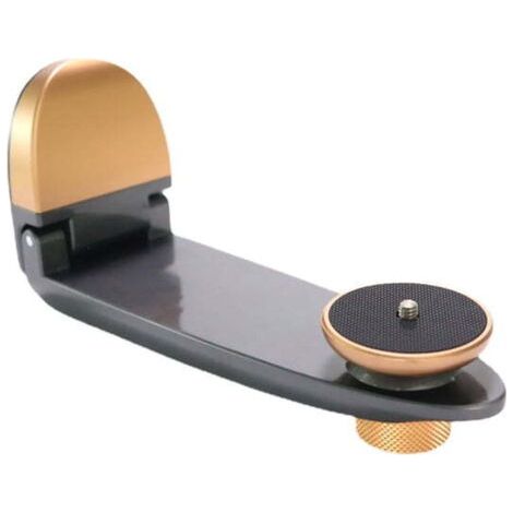 Projector wall mount, foldable adjustable load stand in black and gold, 4KG