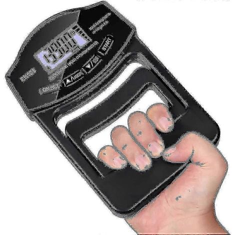 Testeur de force de préhension, dynamomètre manuel numérique 396 lbs/180 kg, écran LCD USB (1/5)