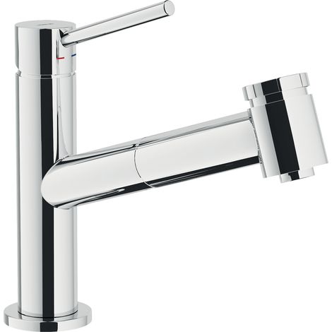 NOBILI Acquerelli rubinetto cucina con doccia estraibile con bocca girevole codice prod: AQ93117CR (1/2)