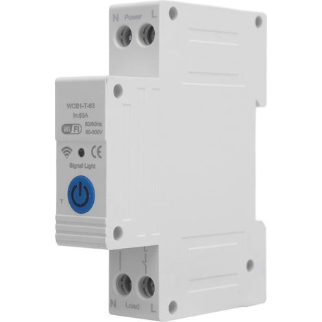 Disjoncteur WiFi pour application Tuya, interrupteur de minuterie de télécommande à montage sur Rail DIN AC230V 63A (1/5)