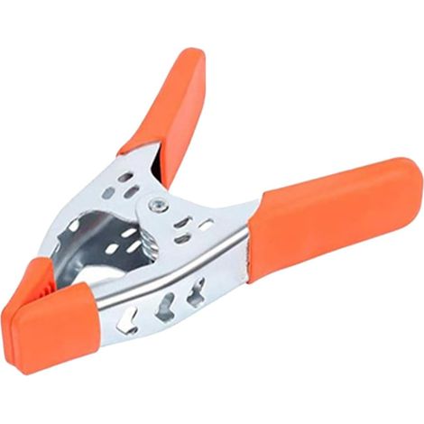 Pince bois métal orange, pour menuiserie, bricolage et atelier (1/5)