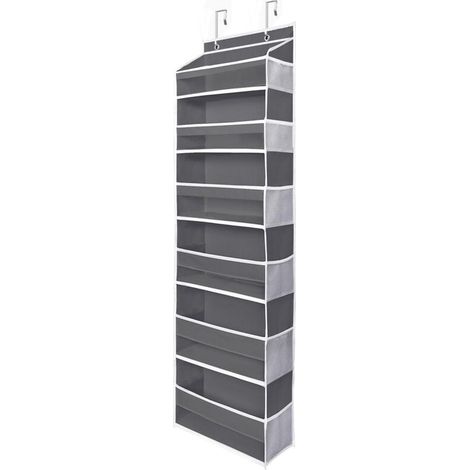 Organiseur de rangement à suspendre à la porte avec 6 poches transparentes pour fenêtre, garde-manger, chambre d'enfant, salle de bain, chambre à coucher (nior, 1 pièce) (1/5)