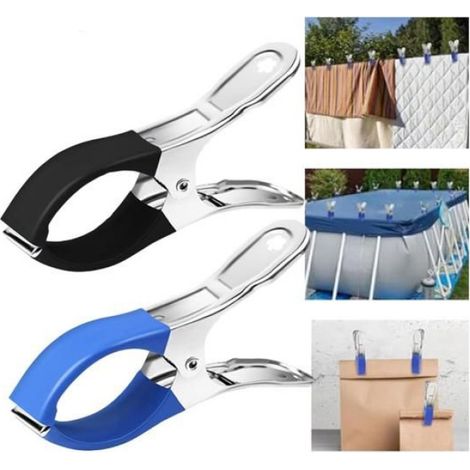 Pinces De Couverture De Piscine - Acier Inoxydable - Pour Bâche Piscine Extérieure - 30 Pièces (1/3)