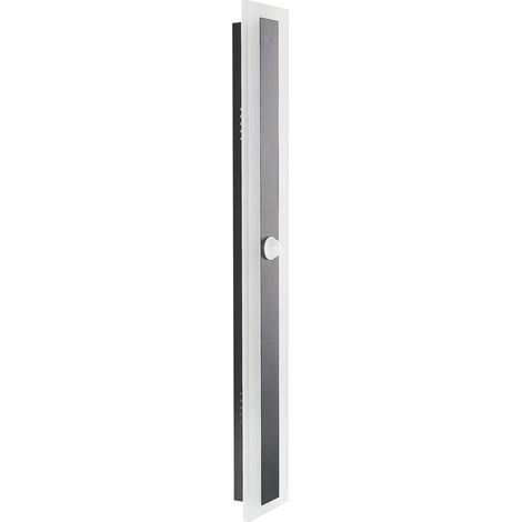 Lámpara de pared LED de metal negro 60 cm acero acrílico sensor movimiento Savane (1/5)