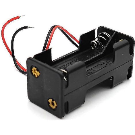 Boîtier porte-piles Jinzhaolai 4 AAA 6V, double face, à ressort, avec fil conducteur, en plastique. (1/4)