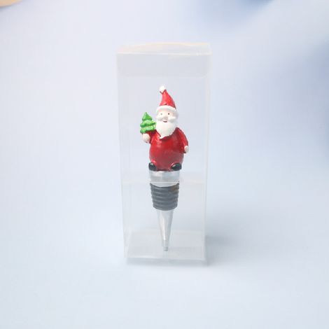 Bouchon de bouteille du Père Noël, cadeau de vin vintage pour hommes et femmes, cadeau de Noël, bouteille de vin, accessoires de vin YMYNY (1/5)