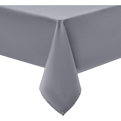 Nappe lavable 100x140cm, imperméable, grise, rectangulaire