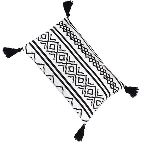 de coussin lavable et facile d entretien avec franges