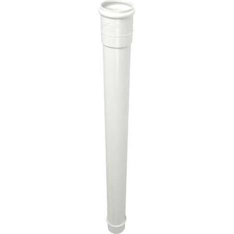 Nicoll – Raccord pour gouttière droit 1m Ø80 en PVC épais – Protection pour zones sensibles – Compatible tubes Ø80, 100, 125mm