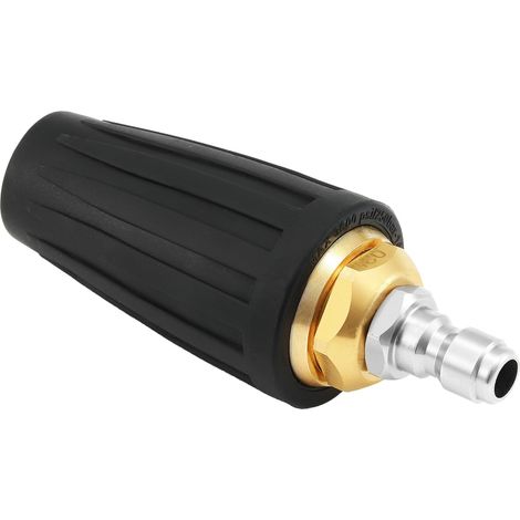 Buse Turbo pour Nettoyeur Haute Pression, Buse Rotative 360° Rotabuse pour Lavage Auto, Nettoyage Béton et Brique, Raccord Rapide 1/4", 250 bar (3600 PSI), 9,5 L/min (2,5 GPM) (1/5)