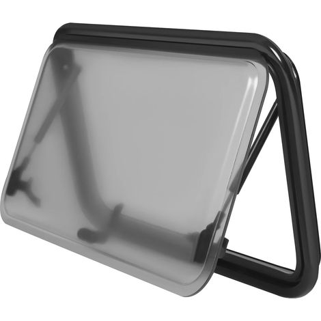 Fenêtre RV, Cadre en Alliage d'Aluminium, Moustiquaire et Pare-Soleil, Blanc Noir (1/2)