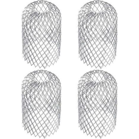 4-teiliges Set Dachrinnenabdeckungen für ca. 7,5 cm x 15 cm große Dachrinnenfilter, Laubfanggitter, Aluminium-Dachrinnenabdeckung (1/5)