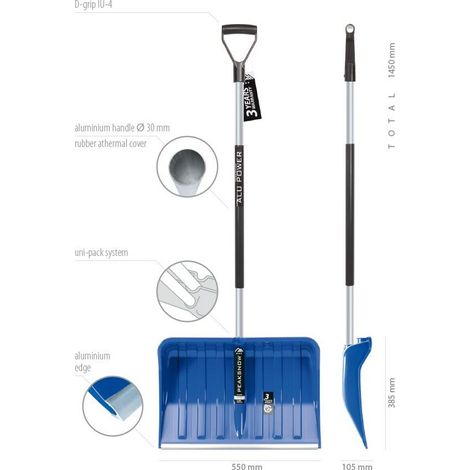 Prosper Plast il3tb-b333 55 x 38,5 x 145 cm Alpinus alutube Pala, Color Azul (12) (1/3)