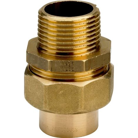 Viega Racor de transición, d 22mm, R 3/4 bronce rojo Modelo 94343G, 102685