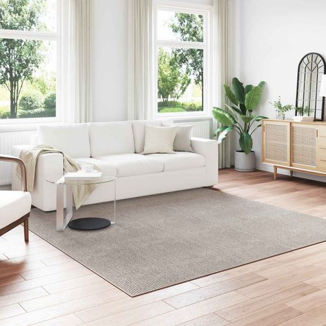 Bereichsteppiche LUGO Creme und Taupe 240 x 240 cm Polyester (1/5)