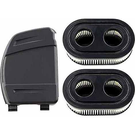 Ensemble de 2 filtres à air avec couvercle pour moteurs Briggs & Stratton 550E, 575EX, 575IS, 625EXI, 650EXI, 675EXI et 675IS. Remplace les pièces 594106 et 798. (1/4)