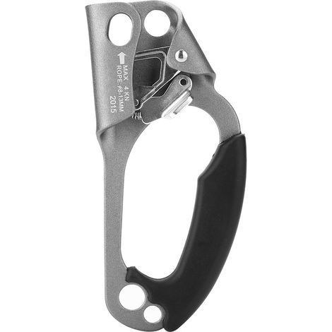 Poignée de Serrage Droite pour Corde d'Escalade 8-13mm, Équipement d'Escalade (Gris) (1/5)
