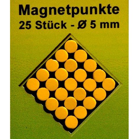 Segnalini/magneti monocolore per mappe. Gialli. 25 pezzi. (1/2)