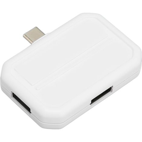 Hub USB-C 3 ports charge rapide multifonction 3 en 1 adaptateur Type C vers USB 3.0 et 2xUSB 2.0 pour ordinateur blanc (1/5)