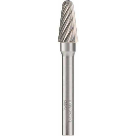 Fraise Rotative HM Tige Cylindrique Forme Bout Arrondi - Inox D. 12 x Lt. 70 x Lu. 25 x Q. 6 mm - Diamwood