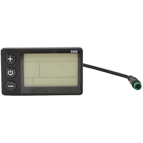S866 Écran LCD pour vélo électrique, vélo électrique, scooter électrique, panneau de commande et compteur étanche (1/4)