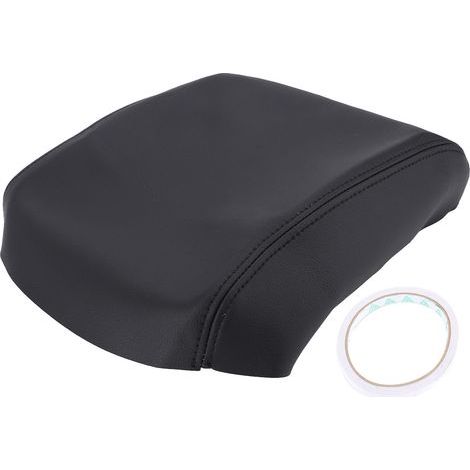 Housse de protection pour Console centrale de voiture, cuir Pu microfibre, résistant à l'eau, confortable, anti-rayures, noir (1/5)