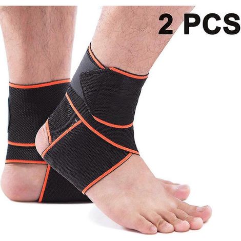 Attelle de cheville de soutien, manchon de compression en néoprène respirant, ajustable pour un confort optimal toute la journée, polyvalent pour les activités sportives et physiques. (1/4)