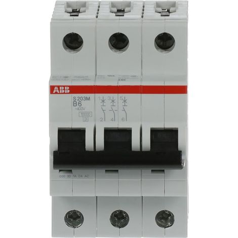Disjoncteur S200M 3P B6 10kA - ABB2CDS273001R0065