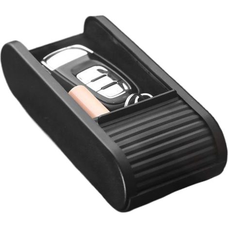 Caja de almacenamiento para la consola central del automóvil - Organizador de monedas para la consola central del automóvil Accesorios para el interior del coche ABS, Diseño telescópico, Resistente al (1/5)
