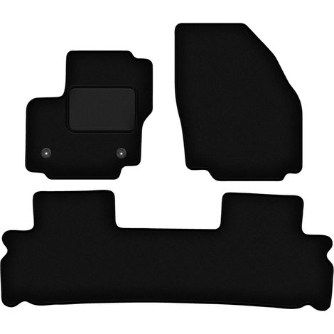 Alfombrillas de terciopelo negro para Ford S-MAX MK1 monovolumen (2012-2015) (1/5)