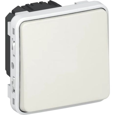 Legrand 069631 - Poussoir NO+NF prog plexo composable Blanc - 10A (1/2)