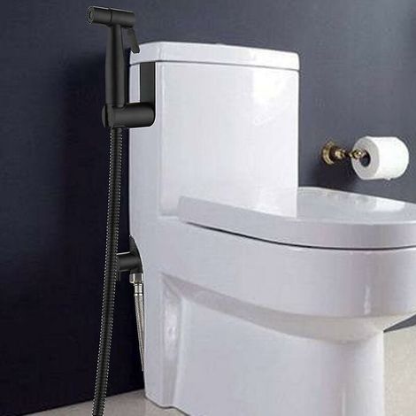 Wasserhahn-Sprüher, schwarzes Toiletten-Bidet-Sprühset. Handgriff-Set aus Edelstahl