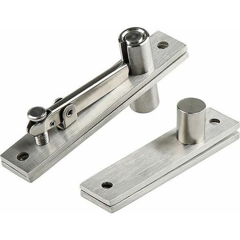 Tigrezy Charnières de porte pivotantes en acier inoxydable Charnières pivotantes robustes pour portes en bois Arbre à 360 degrés